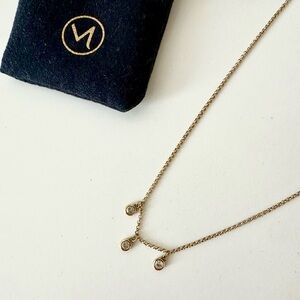 Mejuri Gold Vermeil & White Sapphire Necklace